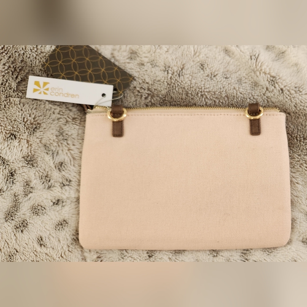 Erin Condren Cream Canvas Cosmetic Bag